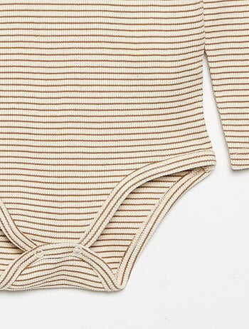 Body met lange mouwen en kraag met knoopsluiting