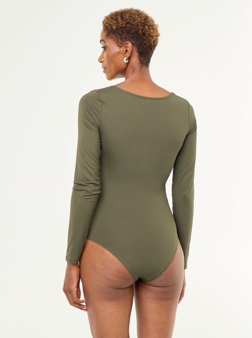 Body met lange mouwen en ronde hals - - Kiabi