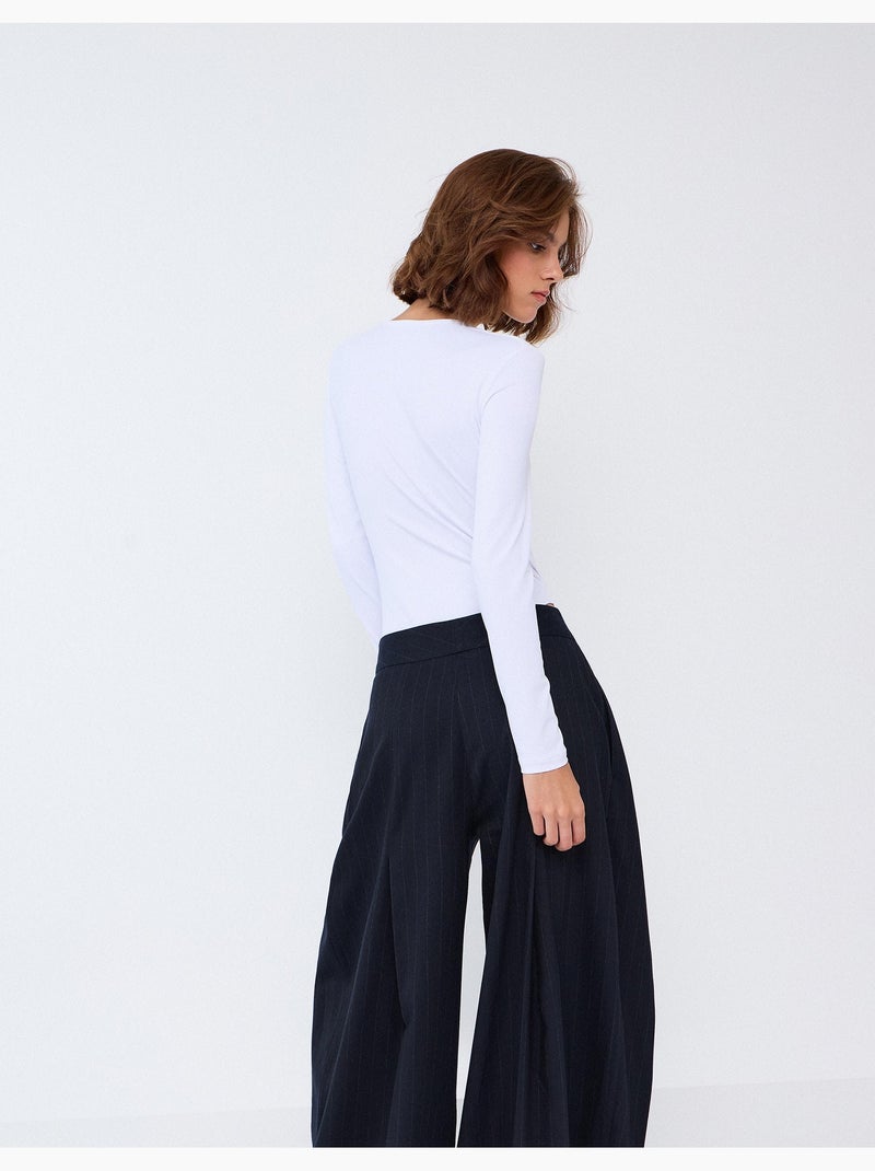 Body met lange mouwen, mo fashion Wit - Kiabi