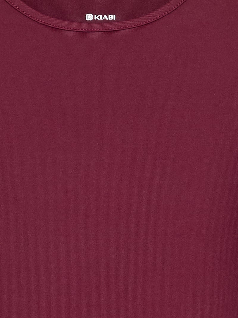 Body met lange mouwen Rood - Kiabi
