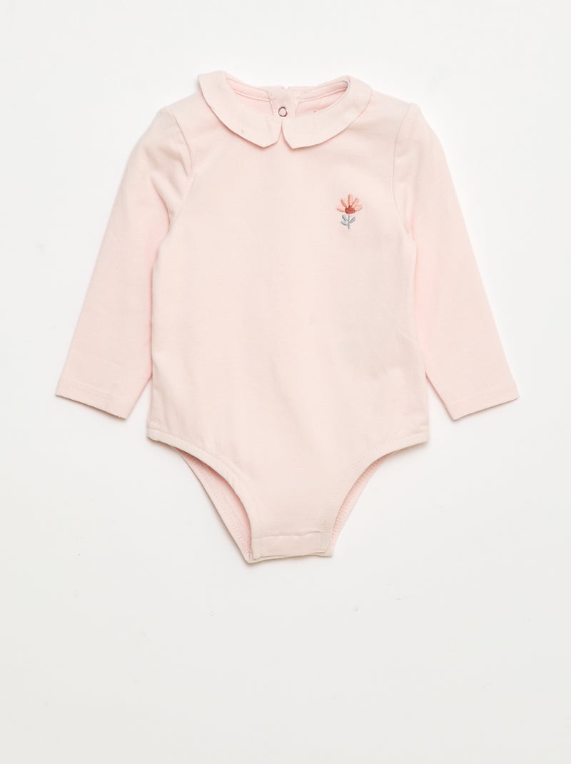 Body met peterpankraagje Rose - Kiabi