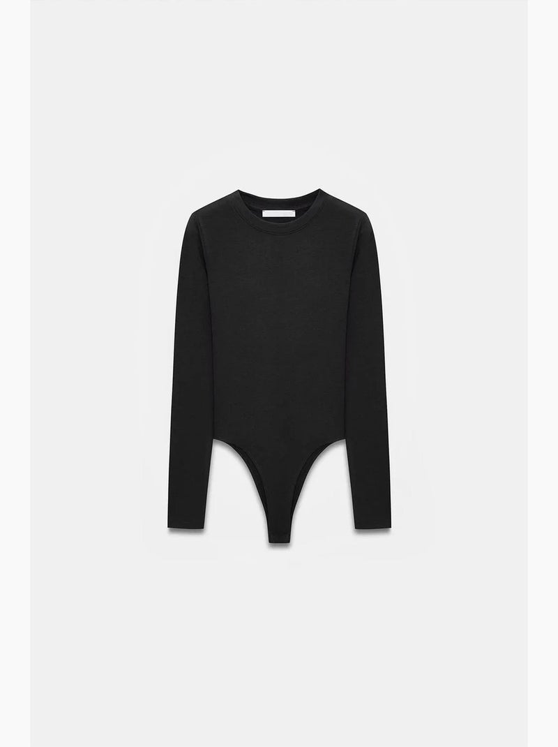 Body met ronde hals aansluitend jersey dilvin Zwart - Kiabi