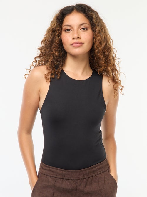 Body microfibre emmanchures américaines - Kiabi