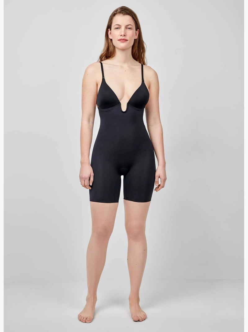 Body pantalon décolleté extrême Noir - Kiabi