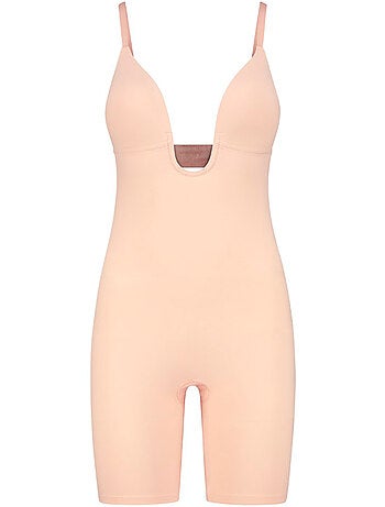 Body panty short sculptant décolleté v profond sculpting