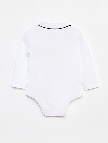 Body polo à manches longues