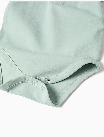 Body polo en coton à rayures