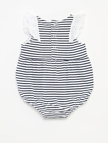 Body sans manches avec volants aux emmanchures