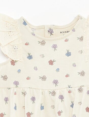 Body sans manches avec volants aux emmanchures