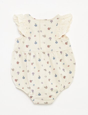 Body sans manches avec volants aux emmanchures