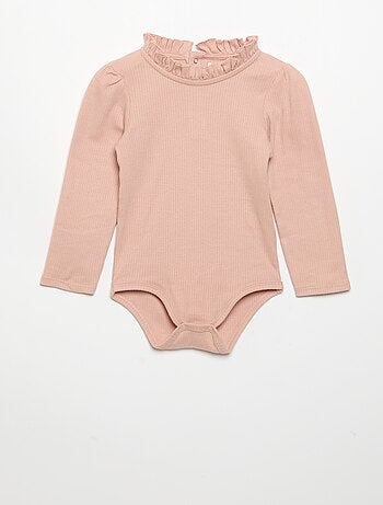 Body van ribstof met fantasiekraag