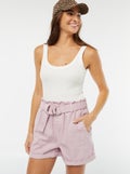 Body van ribtricot met schouderbandjes wit - Kiabi