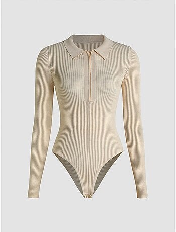 Body zippé à col polo hiccup