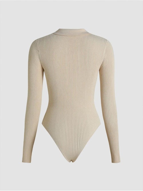 Body zippé à col polo hiccup - Kiabi Body zippé à col polo hiccup - Kiabi