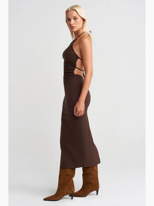 Bodycon midi-jurk met halternek dilvin - Kiabi Bodycon midi-jurk met halternek dilvin - Kiabi