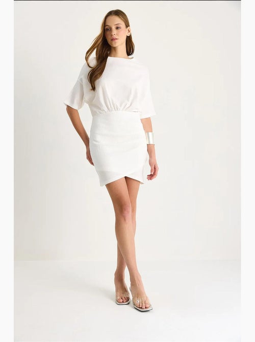 Bodycon midi-jurk met ritssluiting lucci - Kiabi Bodycon midi-jurk met ritssluiting lucci - Kiabi