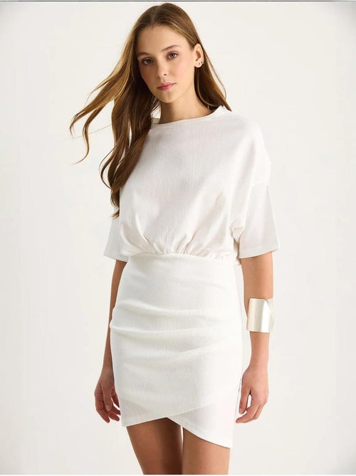 Bodycon midi-jurk met ritssluiting lucci - Kiabi Bodycon midi-jurk met ritssluiting lucci - Kiabi