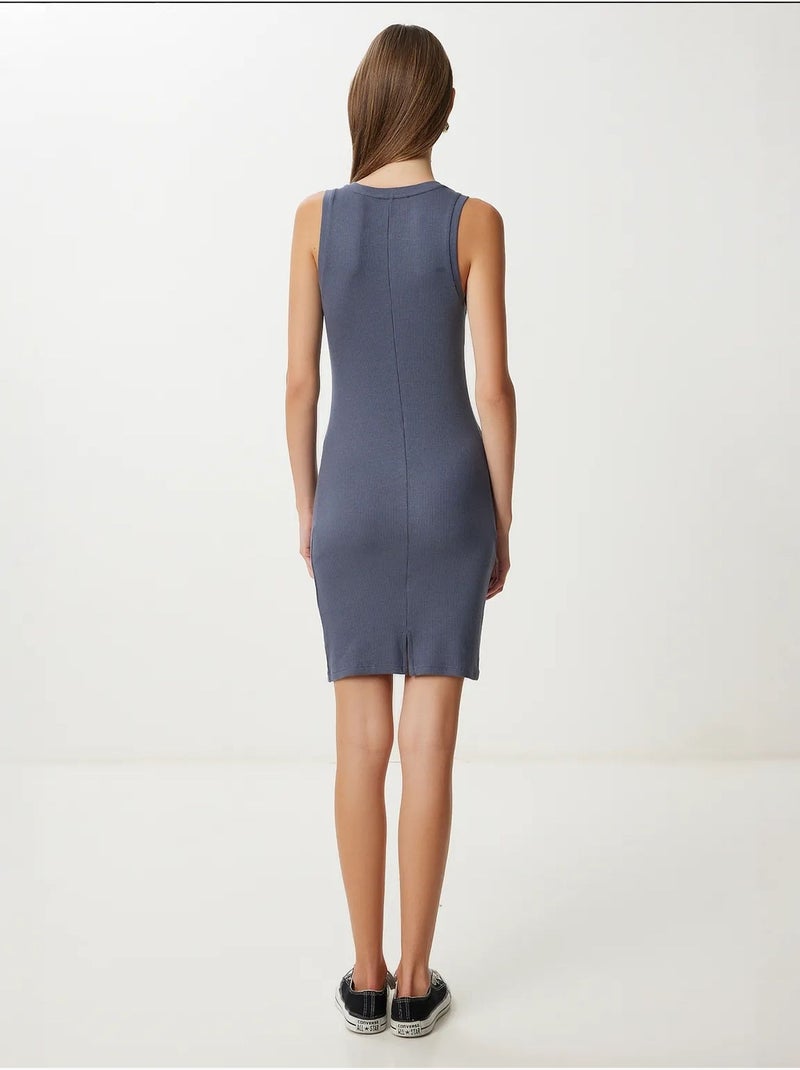 Bodycon mini-jurk istanbul Grijs Zwart - Kiabi