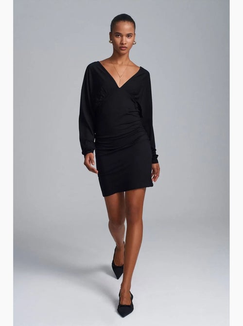 Bodycon mini-jurk met drapeerdetail dilvin - Kiabi Bodycon mini-jurk met drapeerdetail dilvin - Kiabi