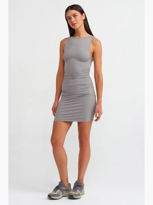 Bodycon mini-jurk met drapering dilvin - Kiabi Bodycon mini-jurk met drapering dilvin - Kiabi