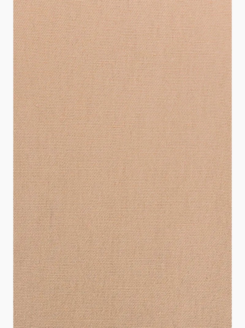 Bodycon mini-jurk met één schouder hiccup Natuurlijk beige - Kiabi