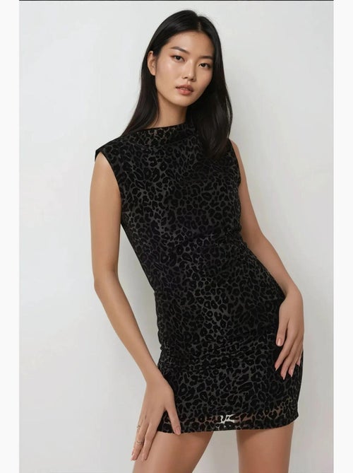 Bodycon mini-jurk met luipaardprint hiccup - Kiabi