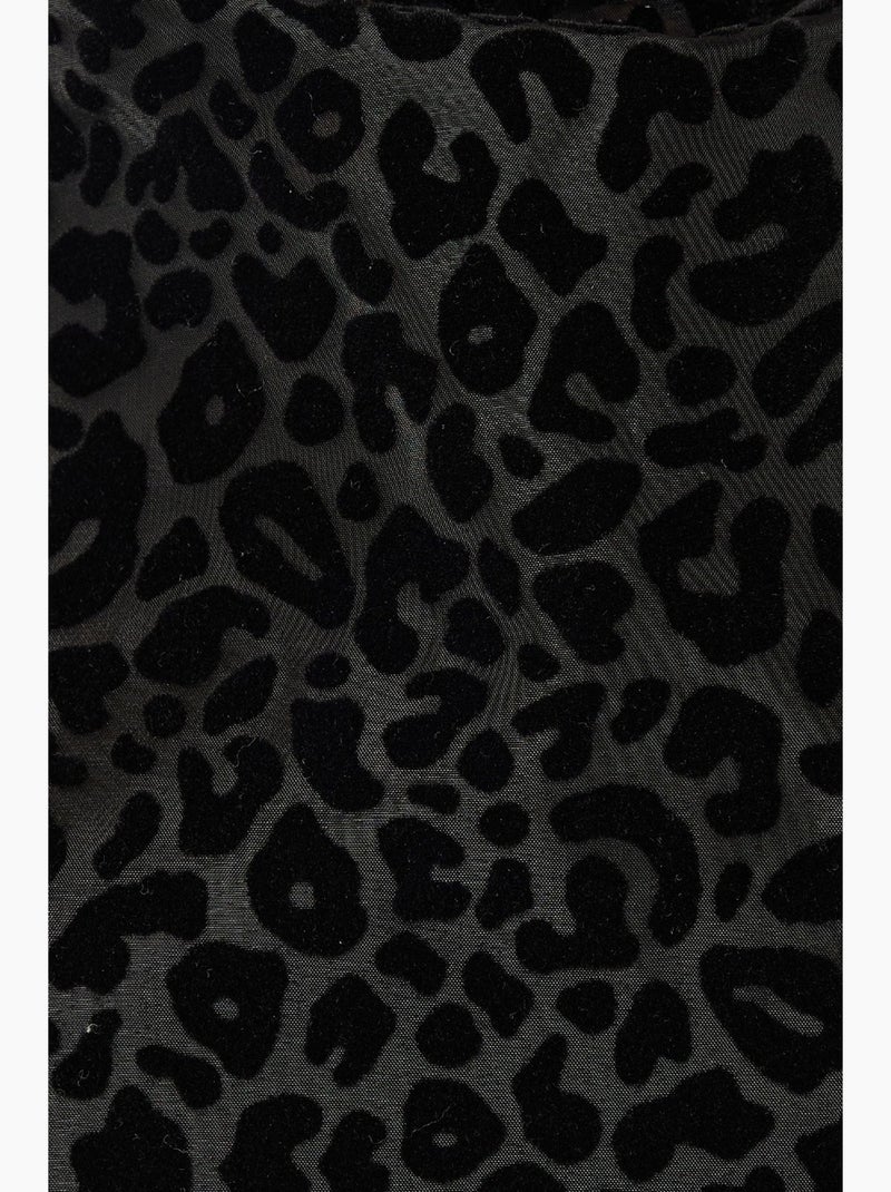 Bodycon mini-jurk met luipaardprint hiccup Zwart - Kiabi