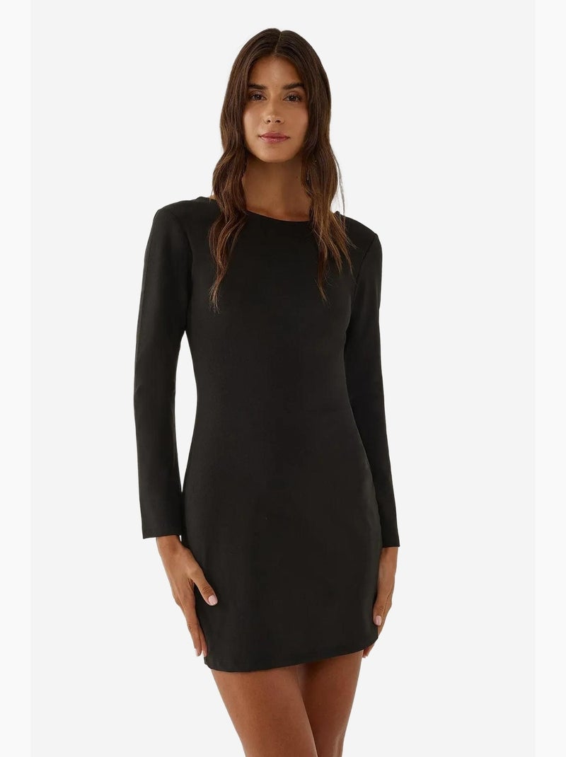 Bodycon mini-jurk met rugdecolleté hiccup Zwart - Kiabi