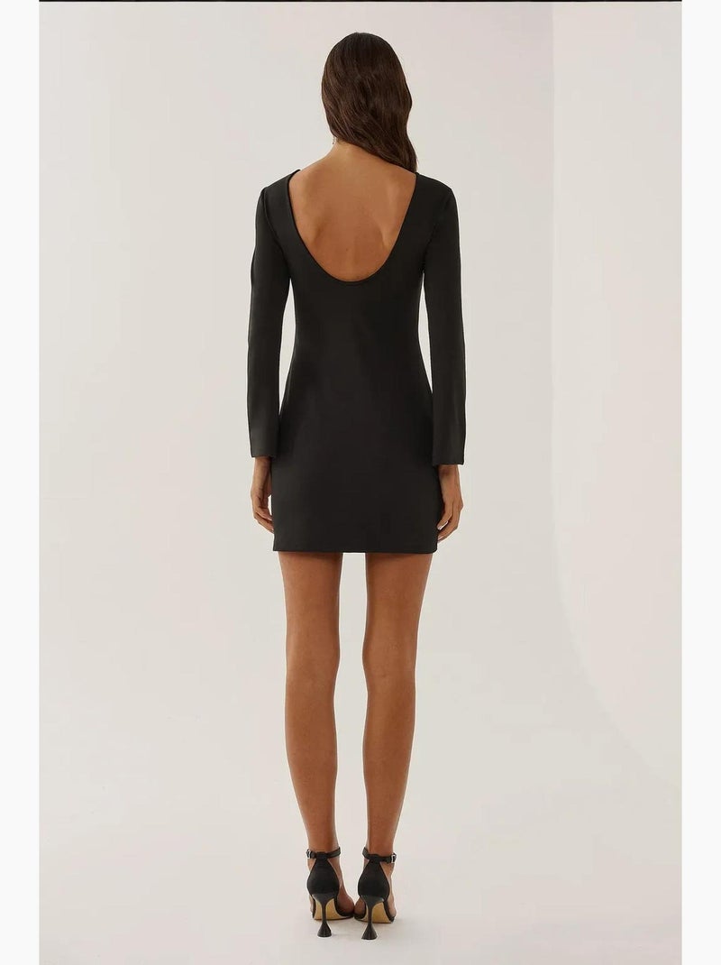 Bodycon mini-jurk met rugdecolleté hiccup Zwart - Kiabi