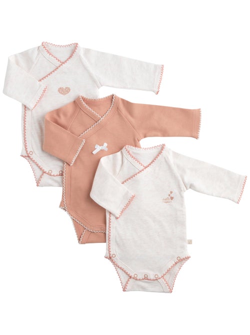 Body's baby lange mouwen katoen set van 3 - Kiabi Body's baby lange mouwen katoen set van 3 - Kiabi
