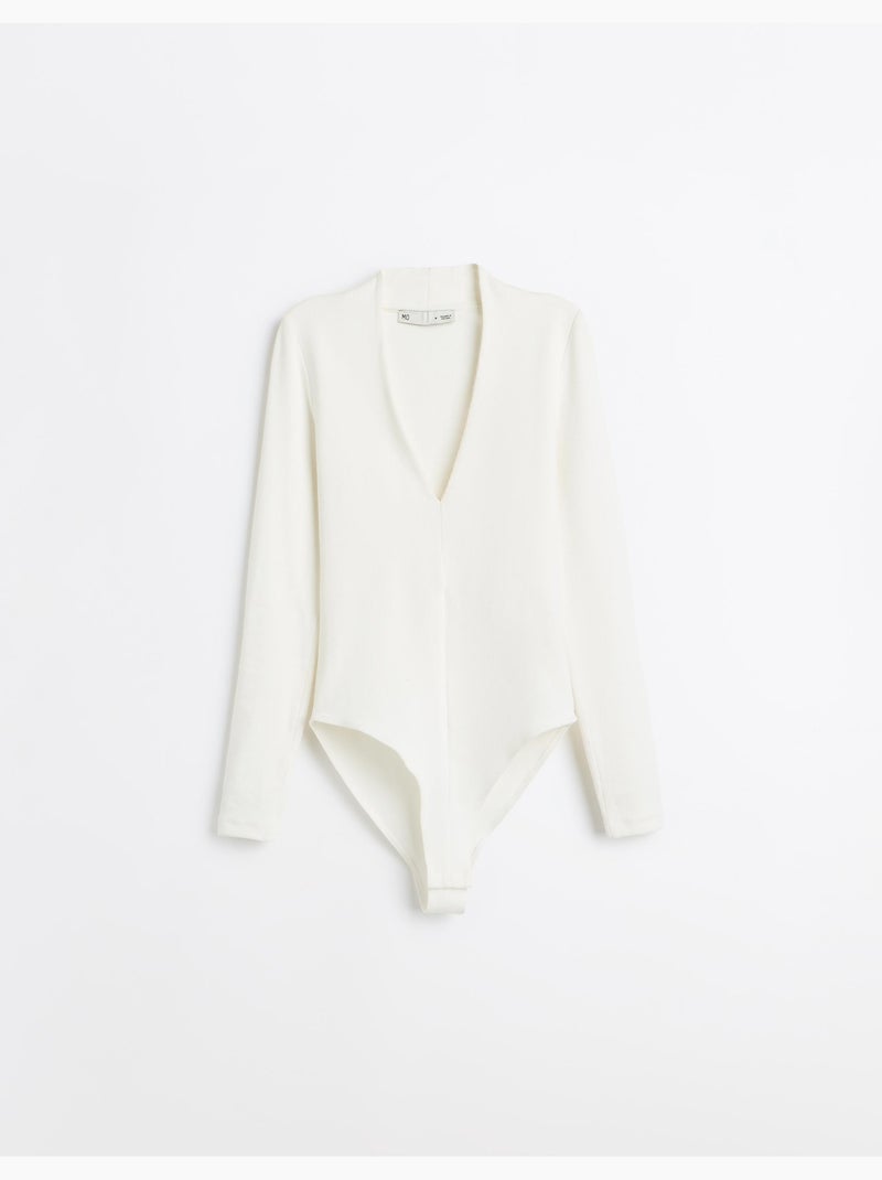 Bodysuit met lange mouwen, mo fashion Beige - Kiabi