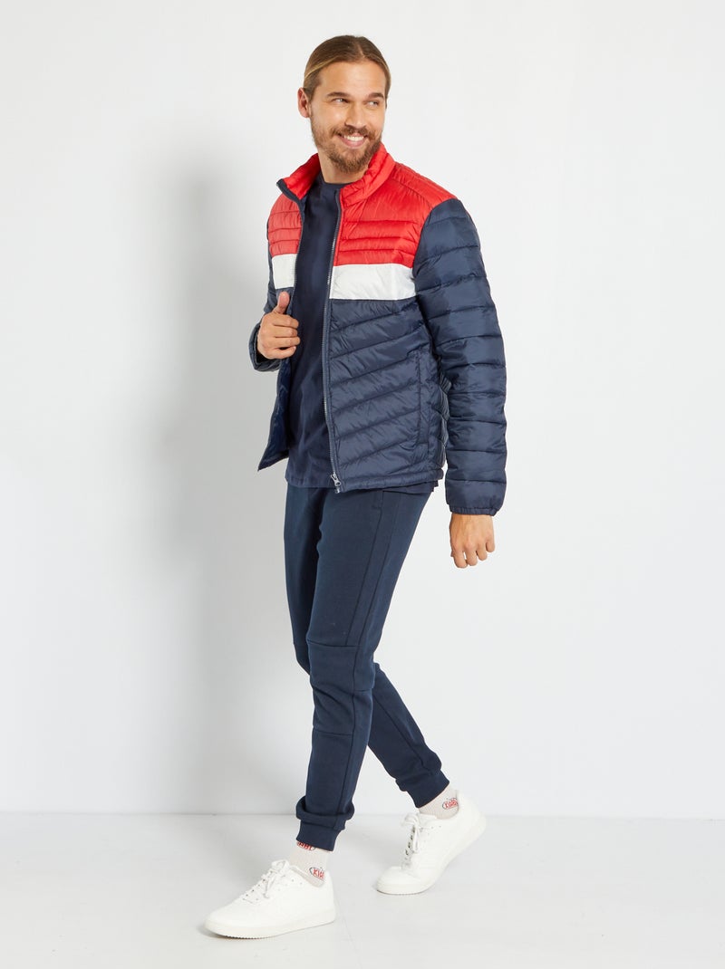 Bodywarmer met colorblock rood / wit - Kiabi