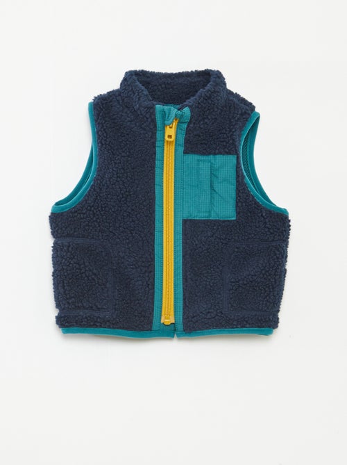 Bodywarmer met imitatieschapenvacht - Kiabi