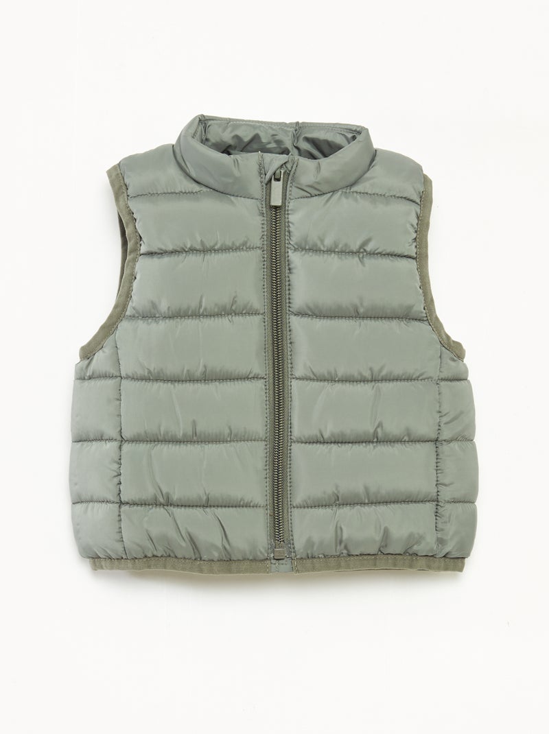 Bodywarmer met ritssluiting Groen - Kiabi