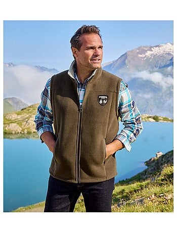 Bodywarmer van fleece met sherpavoering - ATLAS FOR MEN