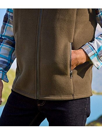 Bodywarmer van fleece met sherpavoering - ATLAS FOR MEN