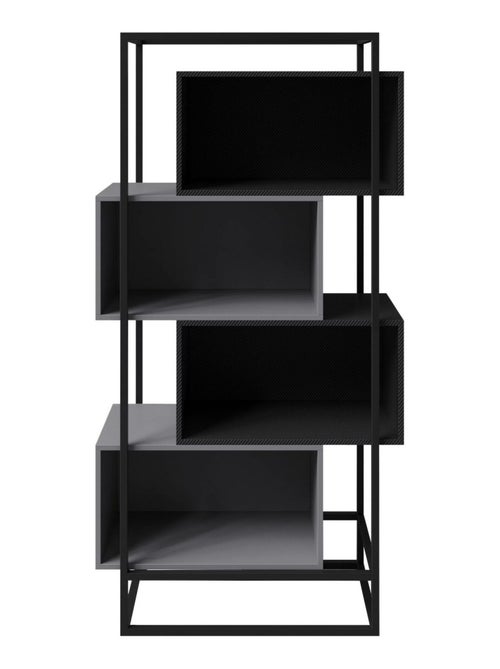Boekenkast met 4 open vakken - metalen frame 'Roba' - Minecraft - Kiabi