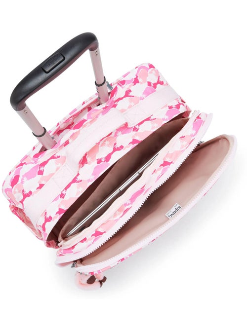 Boekentas 4 Wieltjes Kipling New Storia Pink Palm 41 cm - met vak PC 13'' - Kiabi Boekentas 4 Wieltjes Kipling New Storia Pink Palm 41 cm - met vak PC 13'' - Kiabi