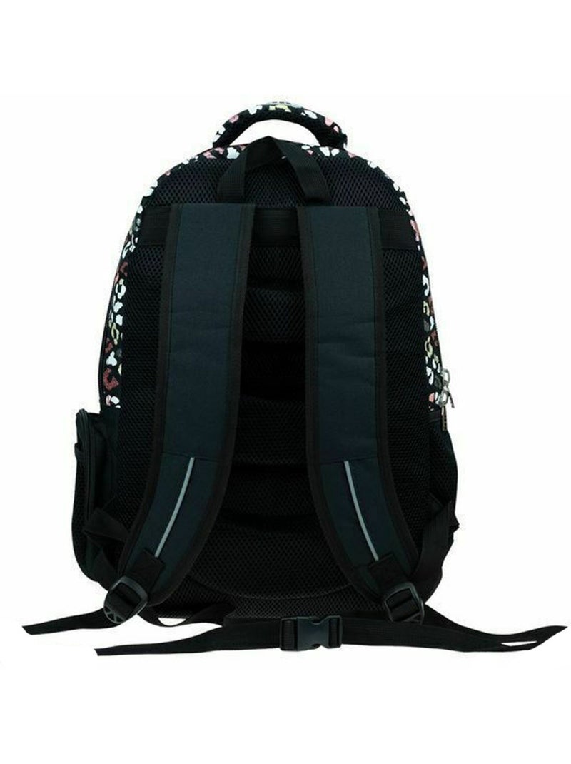 Boekentas Eenhoorn Back Me Up textiel met glitters Zwart Multicolor Blauw - Kiabi