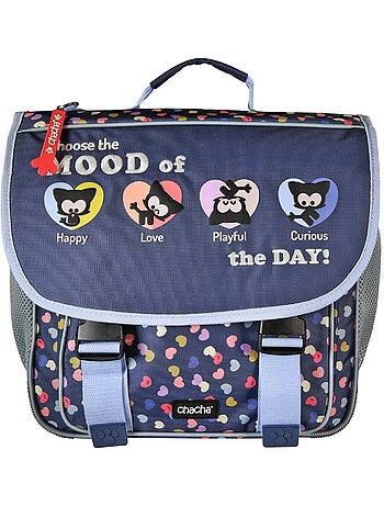 Boekentas 'Hond en kat' – CHACHA Style, 2 vakken voor kleuters – 36 cm