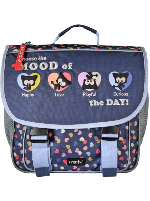 Boekentas 'Hond en kat' – CHACHA Style, 2 vakken voor kleuters – 36 cm - Kiabi