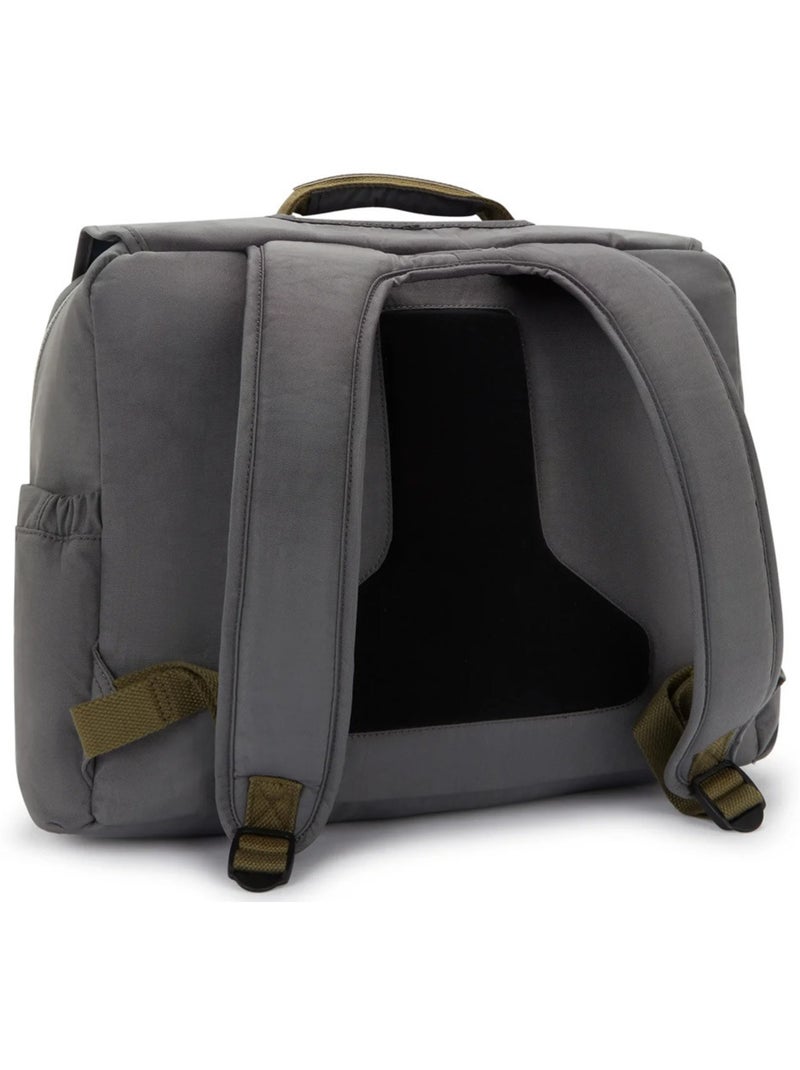 Boekentas Kipling CODIE L 41 cm uitstraling waterafstotend met apen-sleutelhanger Grijs - Kiabi