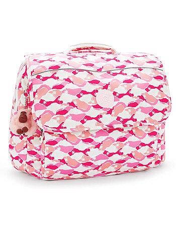 Boekentas Kipling Codie van polyester gerecycled bedrukt Pink Palm