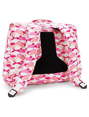 Boekentas Kipling Codie van polyester gerecycled bedrukt Pink Palm