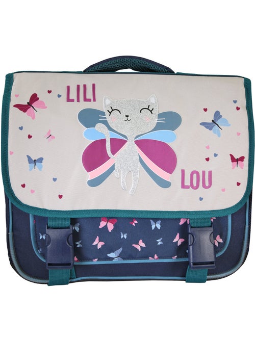 Boekentas – Lililou Kat Vlinders 38 CM - Kiabi