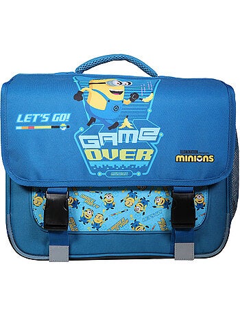 Boekentas messenger Minions Game Over 38 cm met klep met 2 vakken