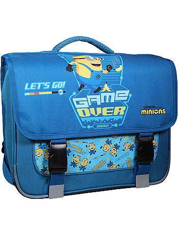 Boekentas messenger Minions Game Over 38 cm met klep met 2 vakken