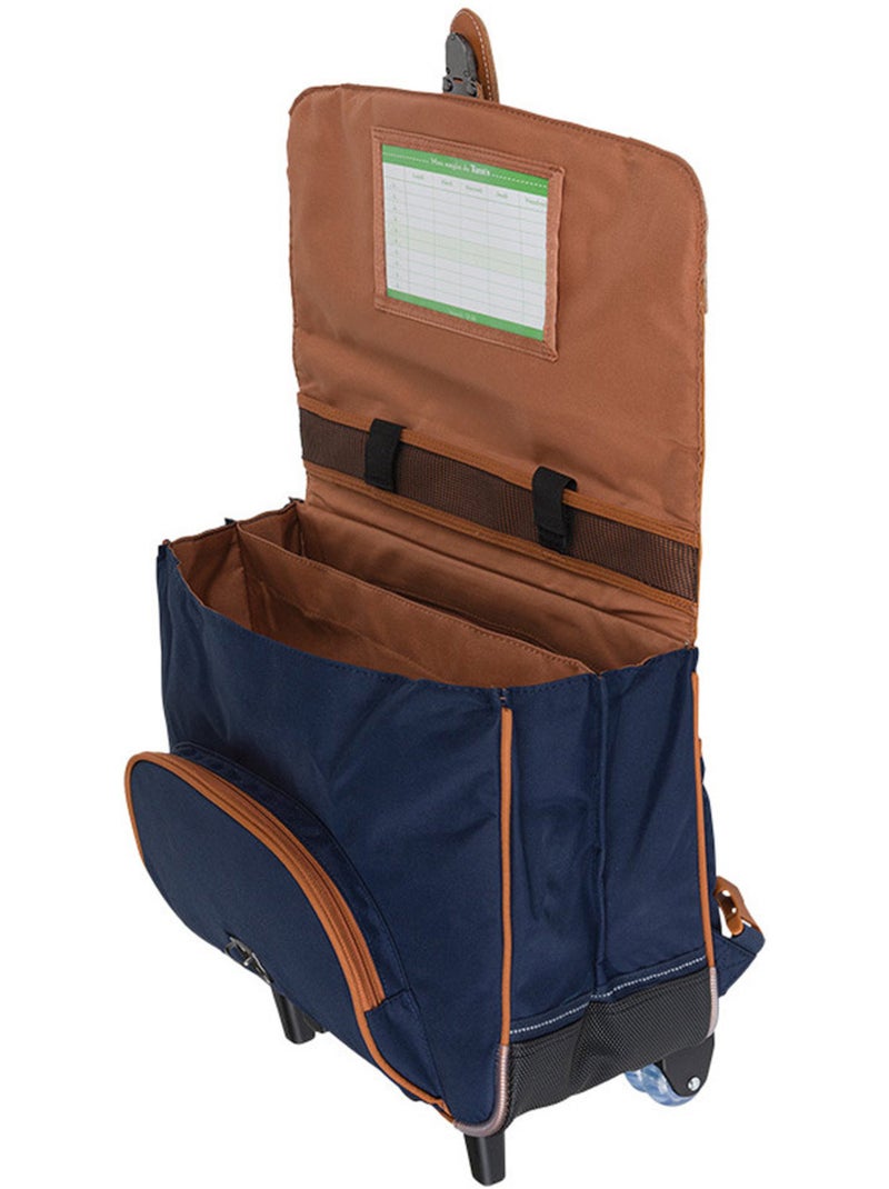 Boekentas op wieltjes – 38 cm - De Intemporels – Tann's Multicolor - Kiabi