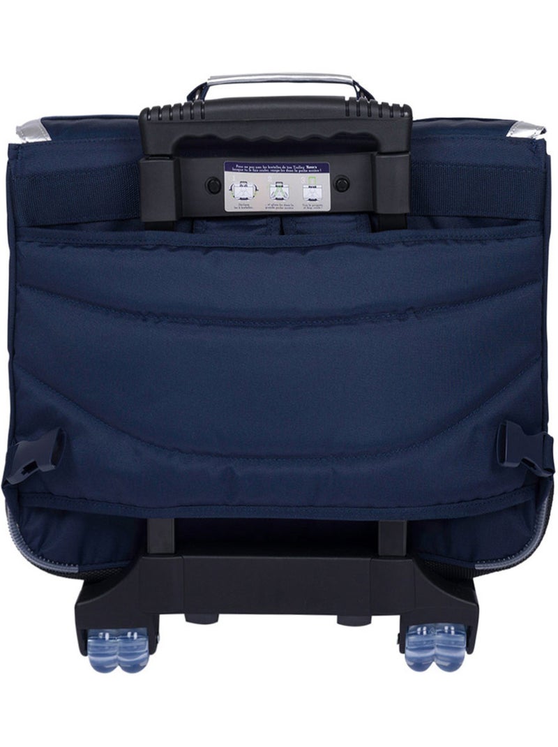 Boekentas op wieltjes – 41 cm - Schoolcollectie 2027 – Tann's Blauw Multikleur - Kiabi