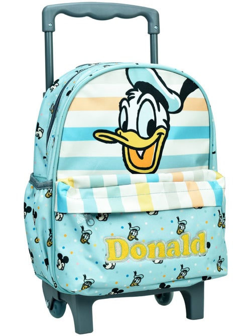 Boekentas op wieltjes Donald en Mickey voor kleuters – 30 cm - Kiabi